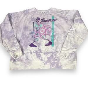 Disney Powerline A Goofy Movie Tie Dye Crew Neck Sweater Sz Large Powerline Tour